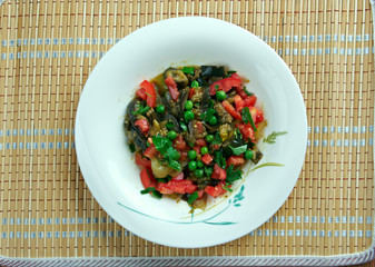 Israeli eggplant salad