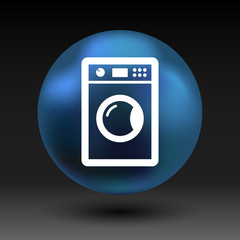 washing machine icon laundromat vector clothing electric clear 