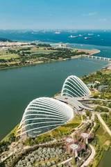 Papier Peint photo autocollant Singapour Vue aérienne de la belle Singapour