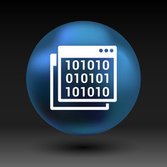 icon of code window program programming website