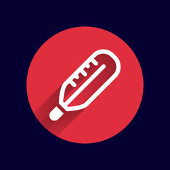 Medical thermometer medical temperature, modern flat icon