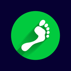 foot vector icon human footprint logo symbol
