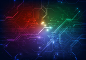abstract circuit board technology vector background