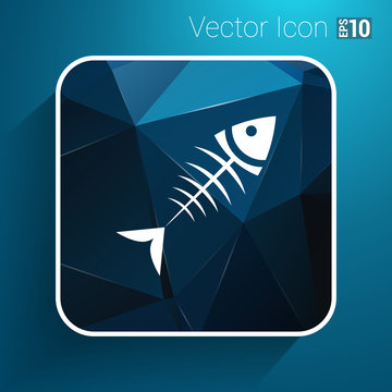 fish menu vector design template logo icon