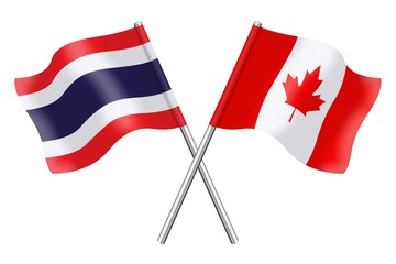 Flags: Thailand and Canada