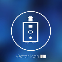 boiler gas icon water symbol household equipment 