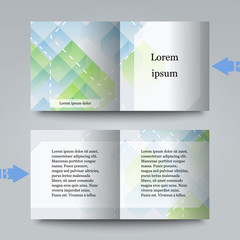 Naklejka premium Brochure template with abstract background.