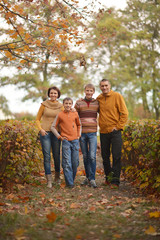 Fototapeta premium Portrait of family relaxing