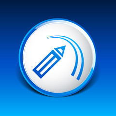 Cosmetic eyeliner with sample strokes isolated on white.