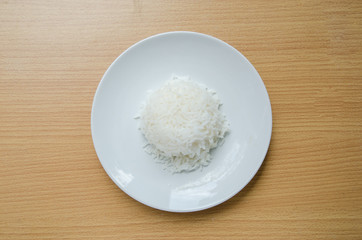  Rice on White Background