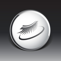 False lashes isolated eyelash fake eye woman up girl close