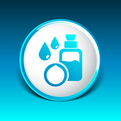 Fototapeta premium Macadamia natural oil, Vector illustration