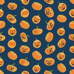 Seamless colorful background made of pumpkin