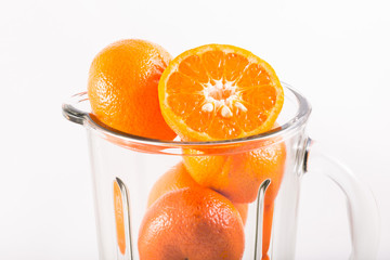 orange in blender