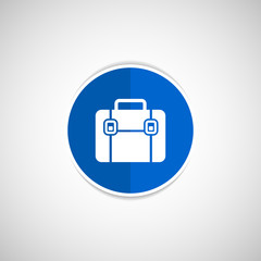 Briefcase icon, vector illustration. Flat design