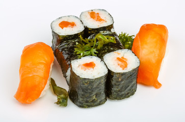 Sushi with salmon