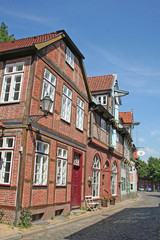 Fototapeta na wymiar Lauenburg: Altstadtidylle (Schleswig-Holstein)