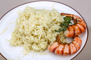 Risotto with prawn