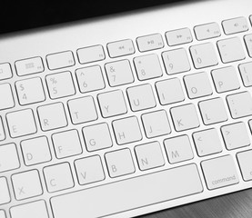 Aluminum keyboard detail