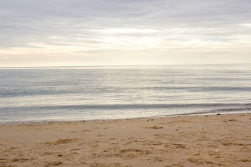 Fototapeta na wymiar morning beach sea and sky