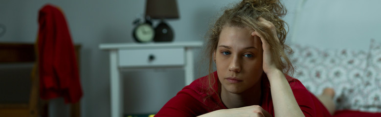 Exasperated young woman
