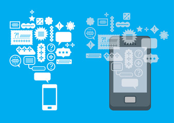 Composition with smartphone