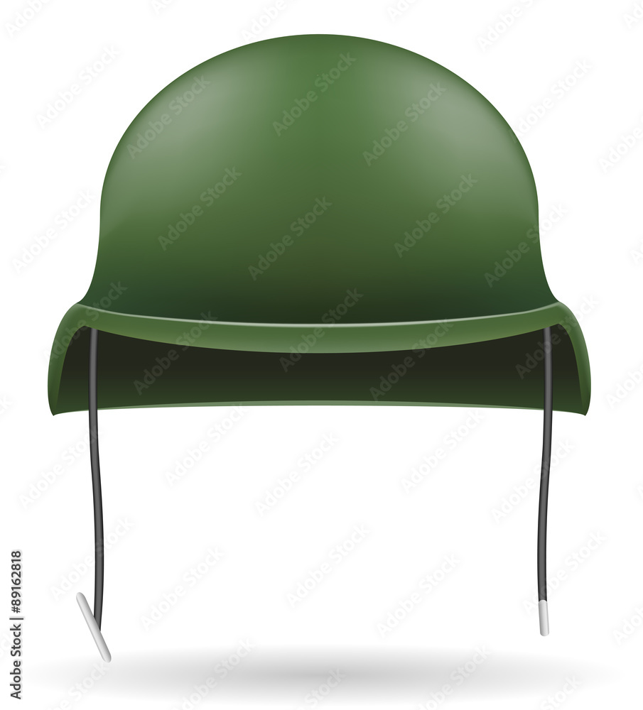 Poster military helmets vector illustration