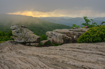 Sunset Begins Over Jane Bald