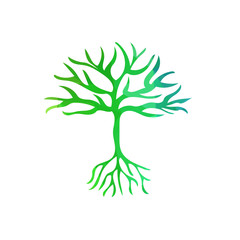 abstract tree polygonal