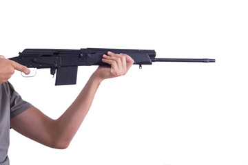 Man with a gun © whitestorm