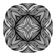 Vector Beautiful Deco Black Square