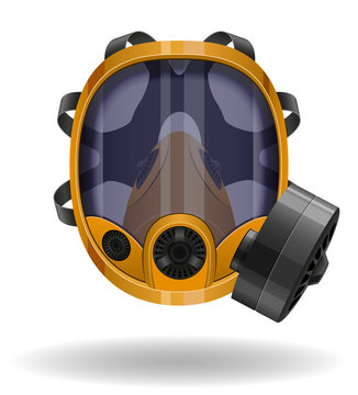 gas mask vector illustration
