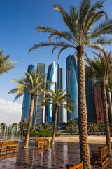 Zelfklevend Fotobehang Skyscrapers in Abu Dhabi, UAE © Oleg Zhukov