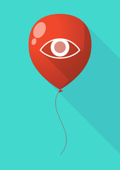 Long shadow balloon with an eye