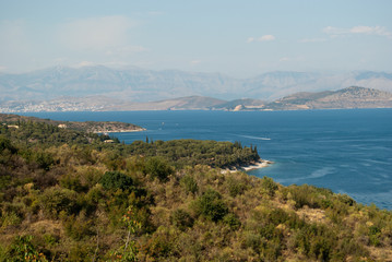 Naklejka na ściany i meble coast of Corfu