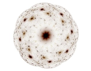 Colorful spiral fractal from ellipses