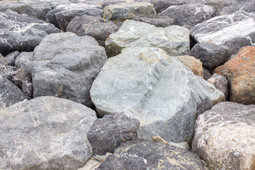 Fototapeta na wymiar pile of rock and stone 