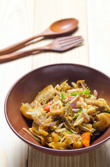 Thai Spicy pork salad