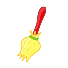 broom isolated illustration