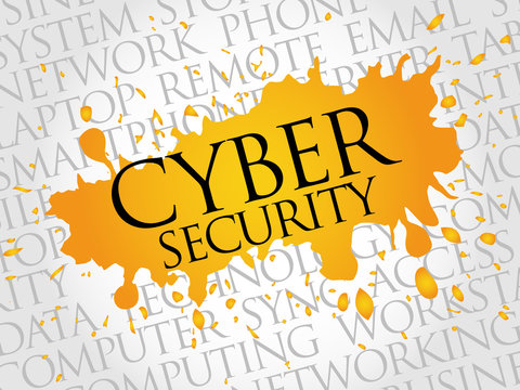 Cyber Security word cloud concept
