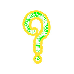 Question mark isolated illustration