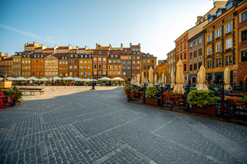 Market square in Warsaw - obrazy, fototapety, plakaty