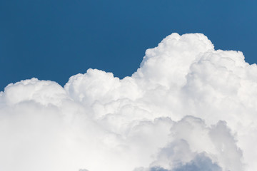 White clouds  in blue sky