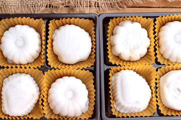 Mochi japanese dessert patties soybeans of delicious.