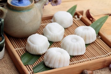 Mochi japanese dessert patties soybeans of delicious.