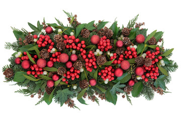 Christmas Flora and Baubles
