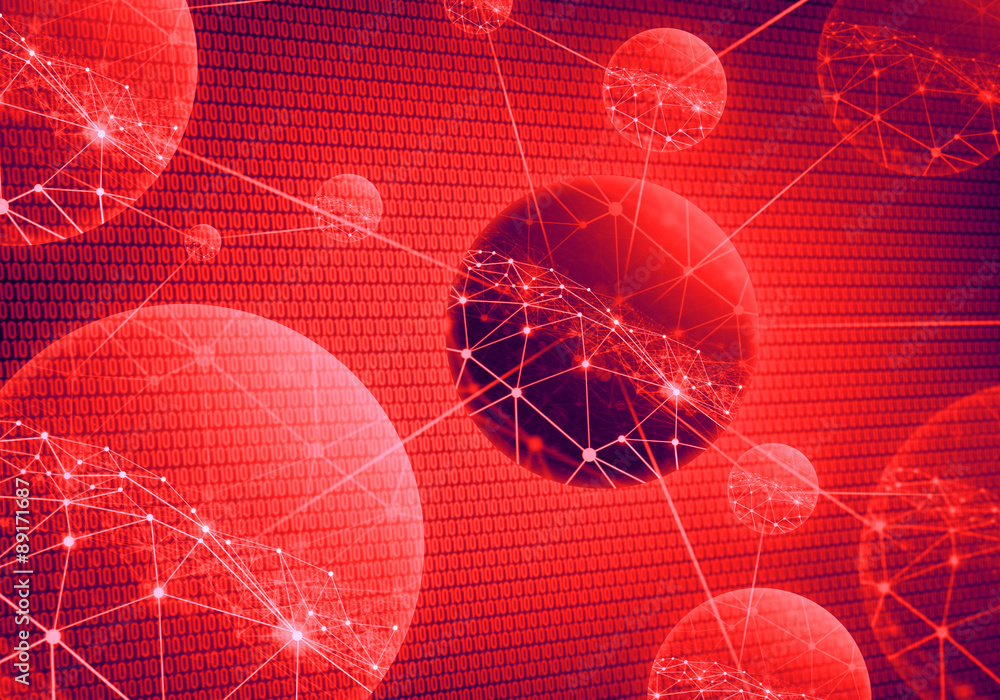 Poster cloud storage security information, data deep learning hologram ai technology robotic, futuristic cy