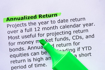 Annualized Return