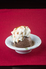 ice cream. Ice Cream Scoop on a background