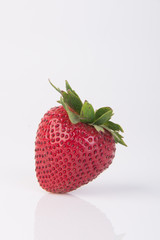 Fresh strawberries on background